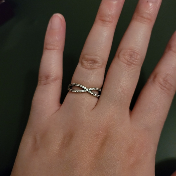 Pandora retired 925 sterling & cz ring - Picture 2 of 2